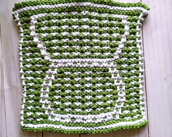 Knit Taurus dishcloth pattern, Taurus zodiac knitting, knit birthday gift, summer knit pattern, summer washcloth pattern, star sign gift