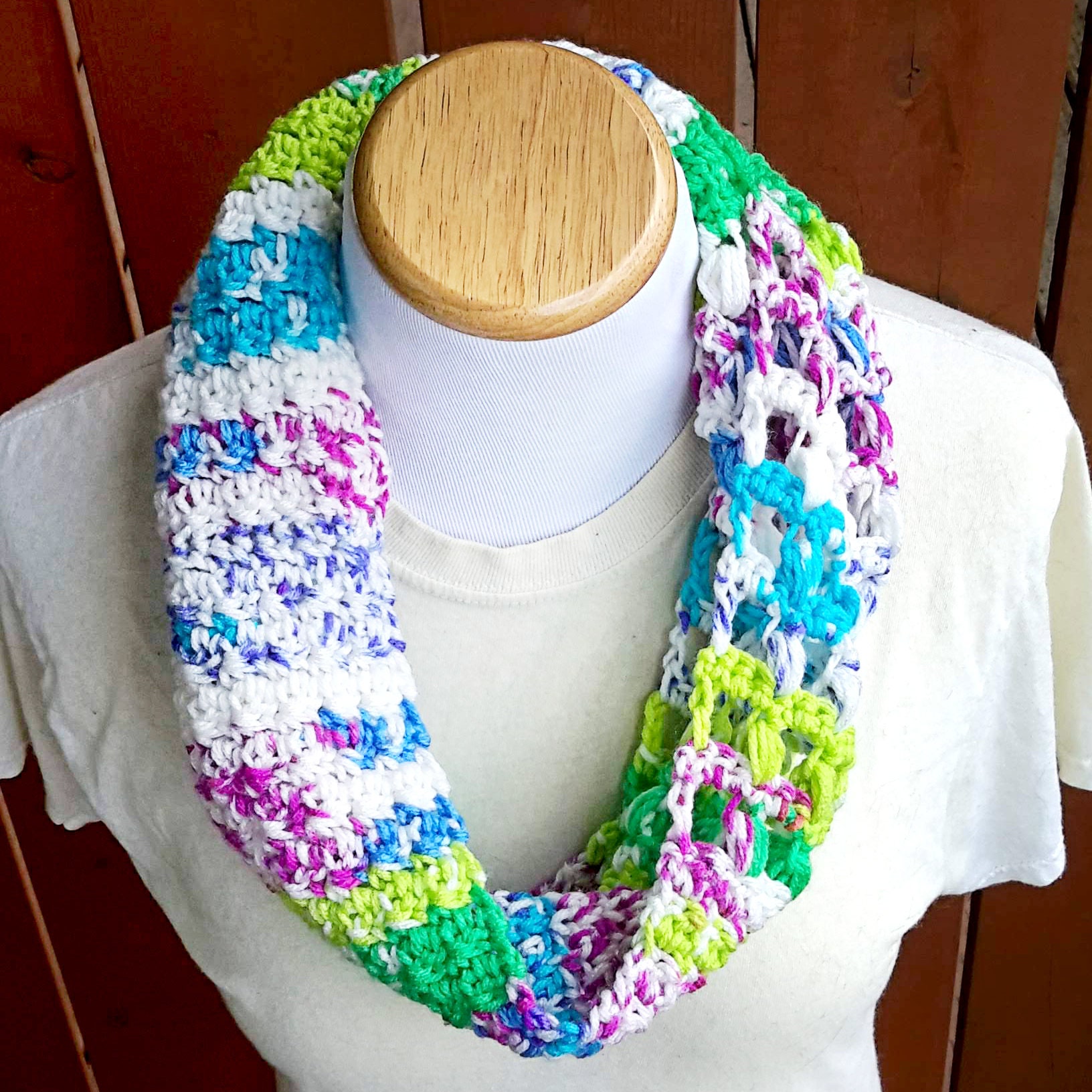 Crochet Cowl Pattern, Crochet Infinity Scarf Pattern, Crochet Pattern ...