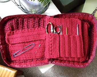 Crochet Hook Book Pattern, crochet organizer, hook case, crochet hook holder, crochet hook pattern, crochet tote bag, hook organizer