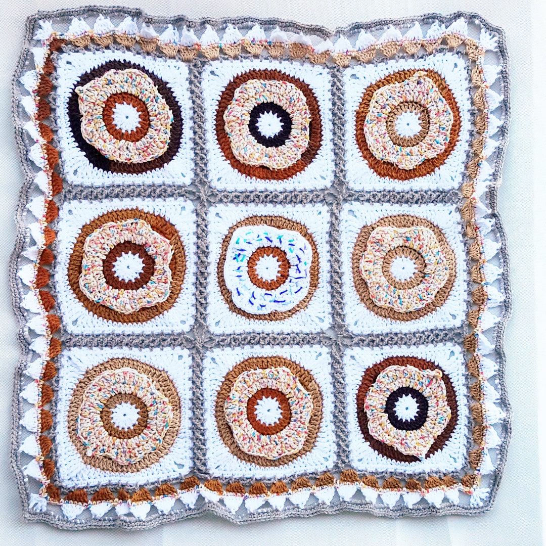 Doughnut Blanket Pattern, Crochet Blanket Pattern, Crochet Baby Blanket