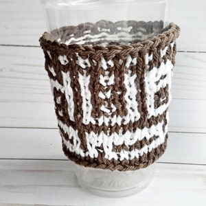 Wifey Cup Cozy Hubby Mug Sleeve Knitted Coffee Cozy Wedding Gift