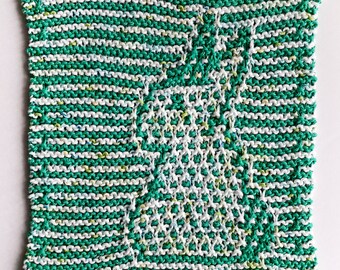 Knit bunny dishcloth pattern, easter knitting, knit rabbit, knit hostess gift, spring knit pattern, bunny blanket square, rabbit dishcloth