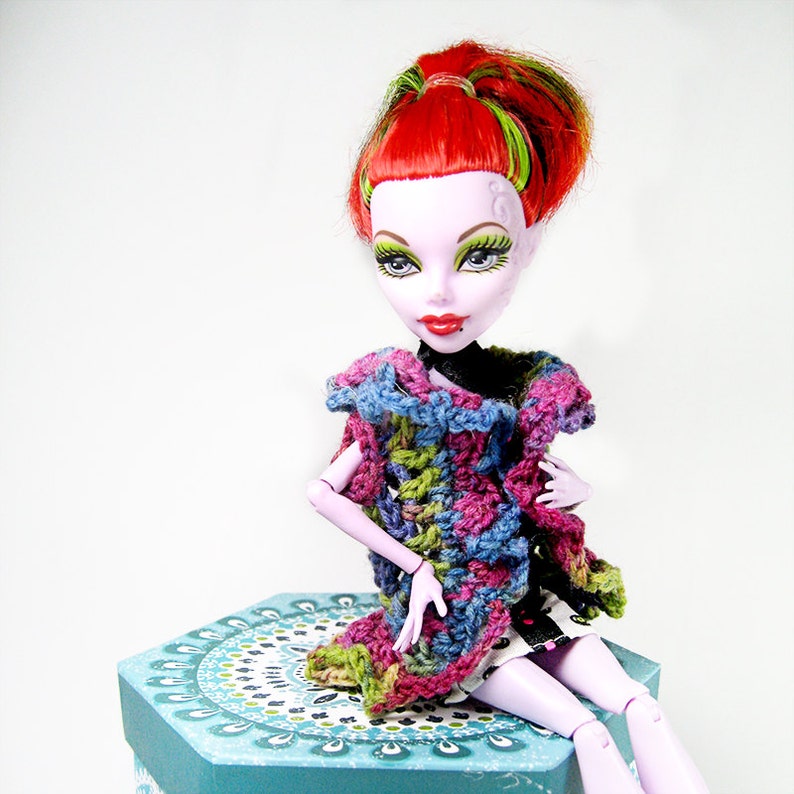 Doll hippie vest doll clothing monster high fashion doll