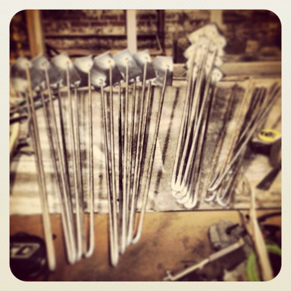 3Rod Hairpin Leg 24.5 up to 32 high bench leg table Etsy