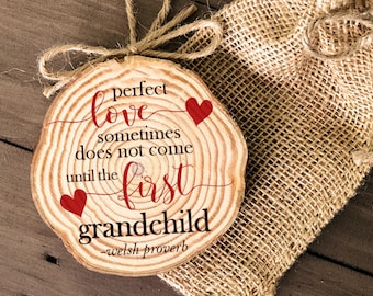 perfect first time Christmas pregnancy announcement idea MRA-027 first Christmas as Grandma and Grandpa Grandparent Christmas ornament