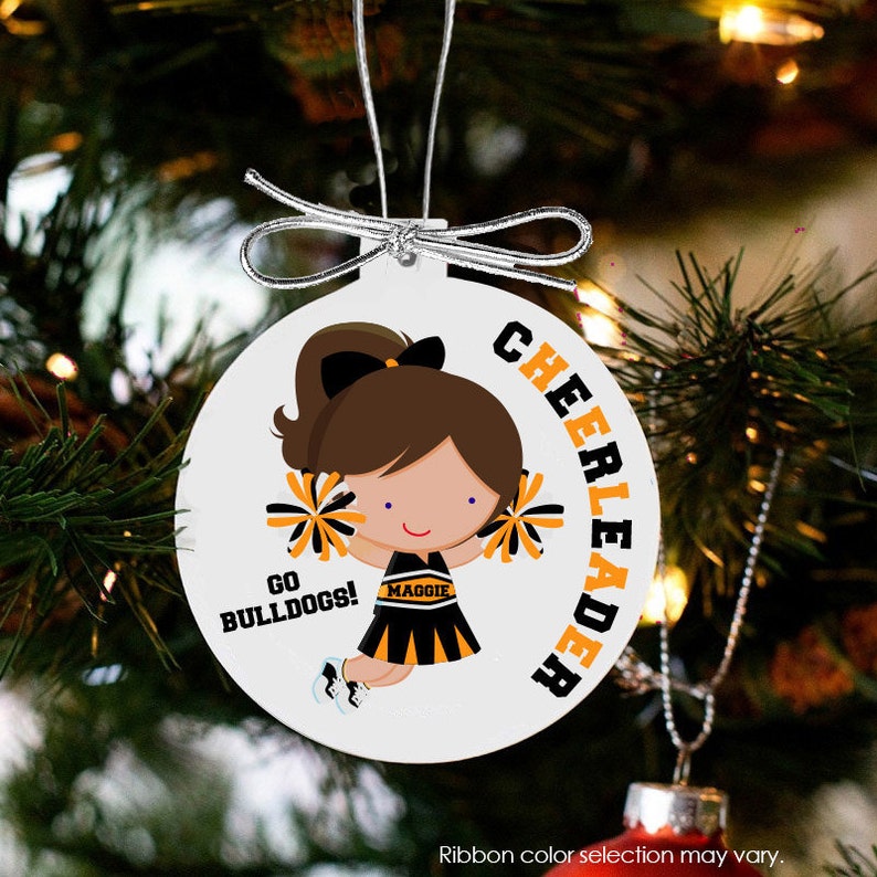 Cheerleader Ornament Personalized Custom Cheer Ornament CCO Etsy