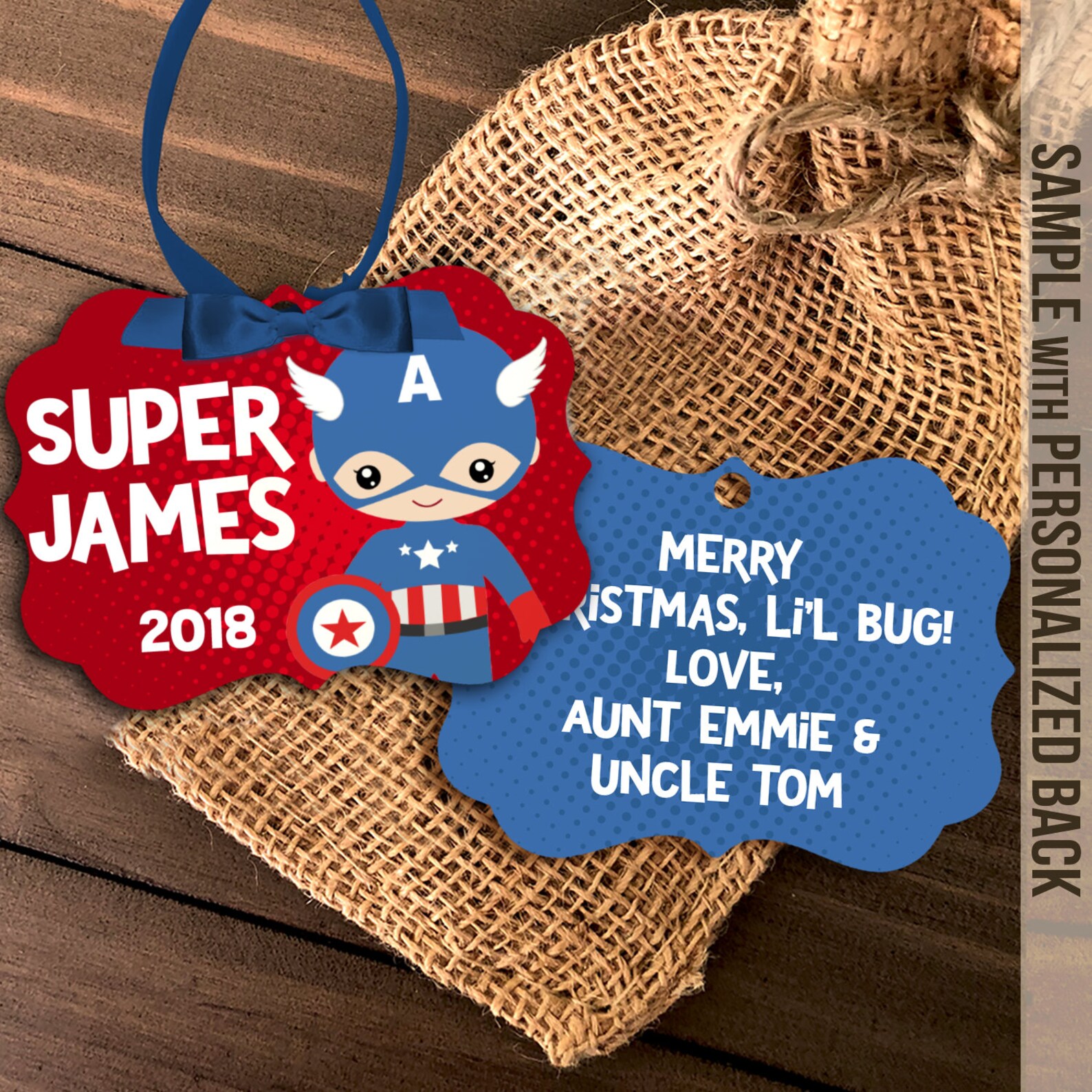 Superhero Ornament Boy's Superhero Ornament Captain - Etsy