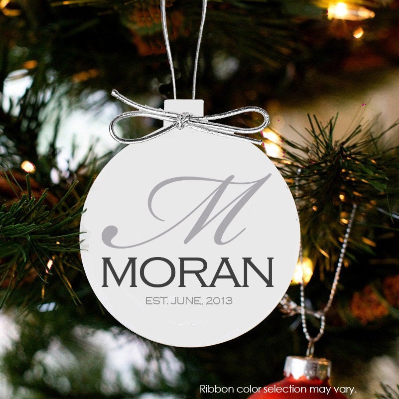 Our First Christmas Ornament Important Date Ornament First Etsy