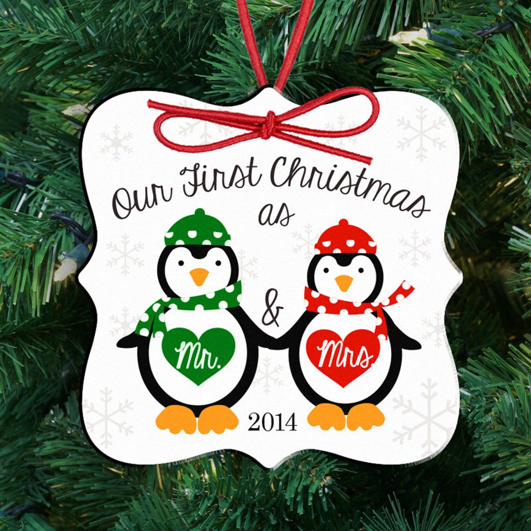 Our First Christmas Ornament Personalized Couple's First Etsy