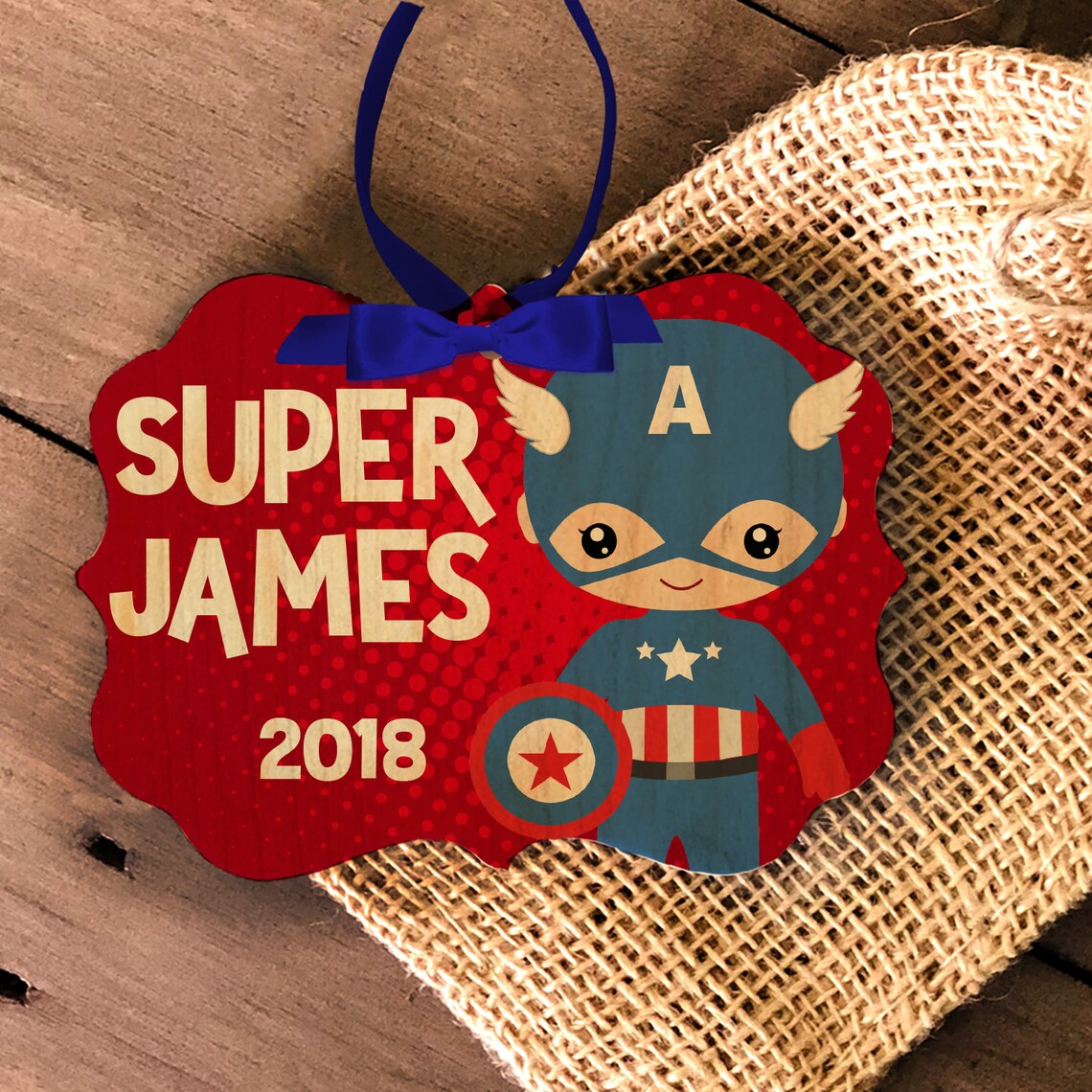 Superhero Ornament Boy's Superhero Ornament Captain - Etsy