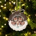 First Christmas together ornament first christmas family ornament daddy mommy baby woodland fox woodslice ornament keepsake MWO22-005-W 