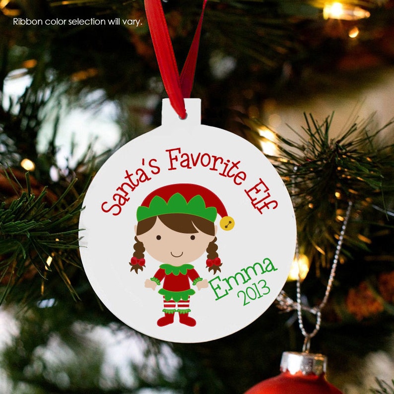 Personalized Christmas Ornament Kids Toddlers Santa's Etsy