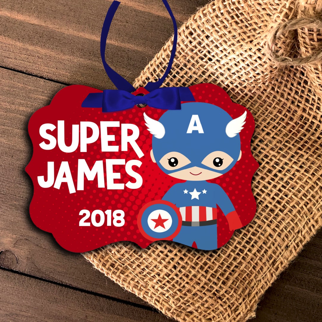 Superhero Ornament Boy's Superhero Ornament Captain - Etsy