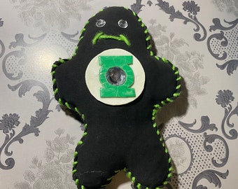 Green Lantern Voodoo Doll, Art Doll, Horror Doll