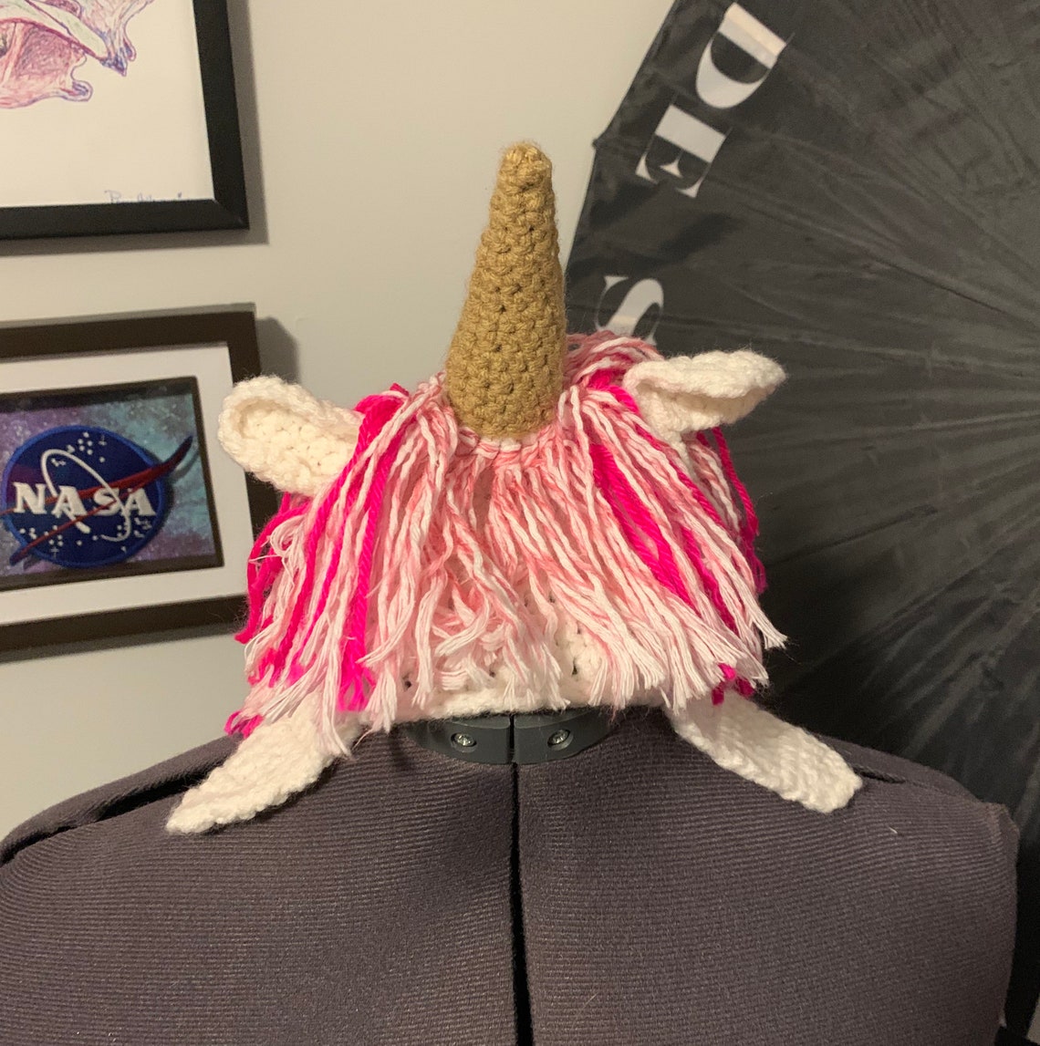I Heart Unicorns Pink Hat main image 1
