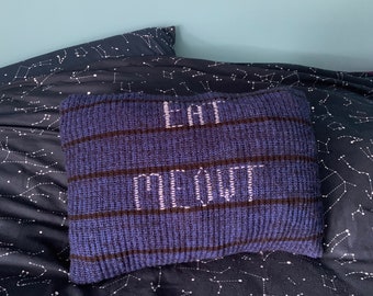 Eat Meowt Throw Pillow