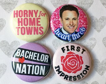 Bachelorette Bachelor Nation Chris Harrison SET- one inch pinback buttons