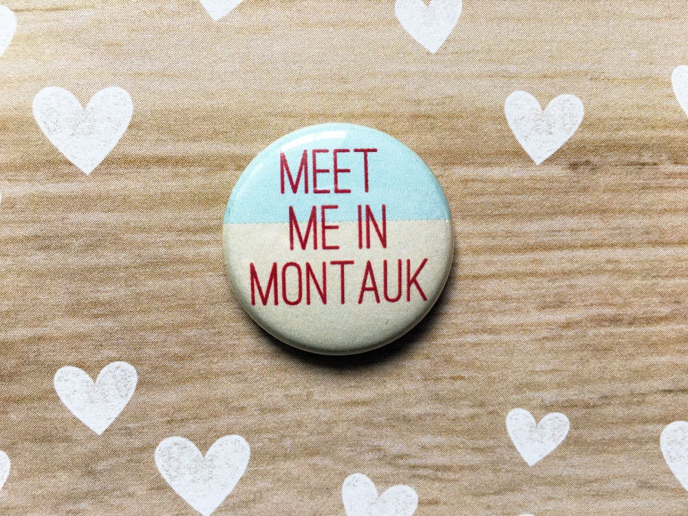 Meet Me in Montauk Eternal Sunshine of the Spotless Mind- one inch pi…
