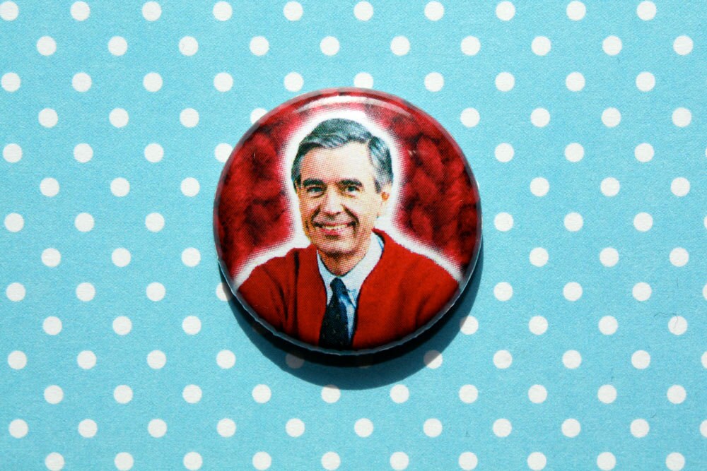 Mister Rogers- One Inch Pinback Button Magnet