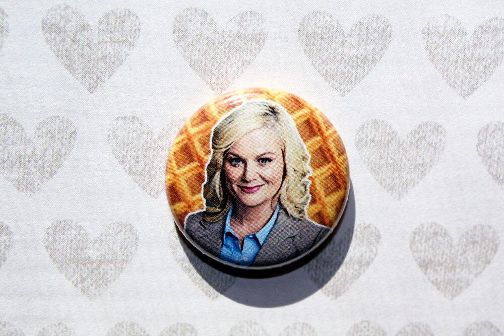 Leslie Knope Parks and Recreation Amy Poehler- One Inch Pinback Butto…