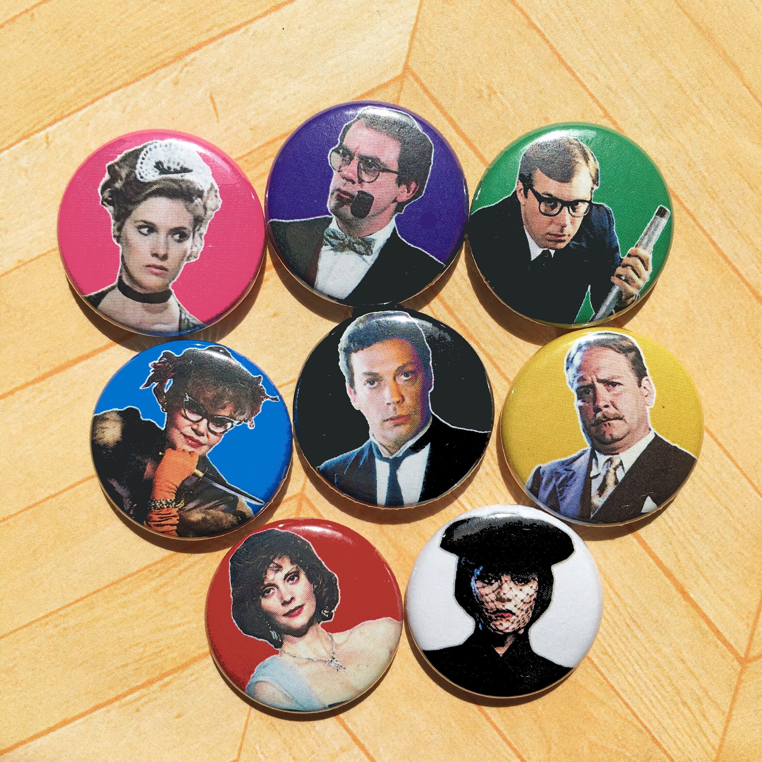 CLUE game movie- one inch pinback button magnet