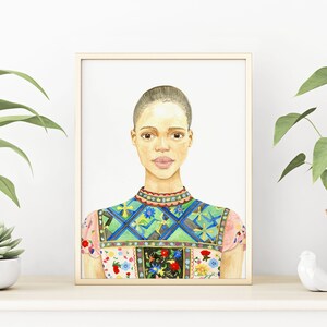 Fashion Illustration Art Print - Alice and Olivia Spring 2018 RTW