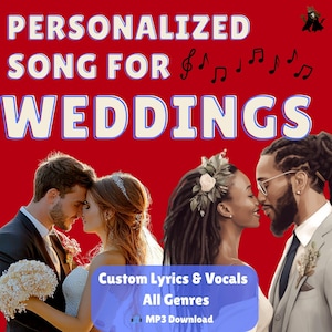 Custom Wedding Song for Couple | Personalised Lyrics & Music | First Dance | Anniversary Gift | Unique Love Song | MP3 Download