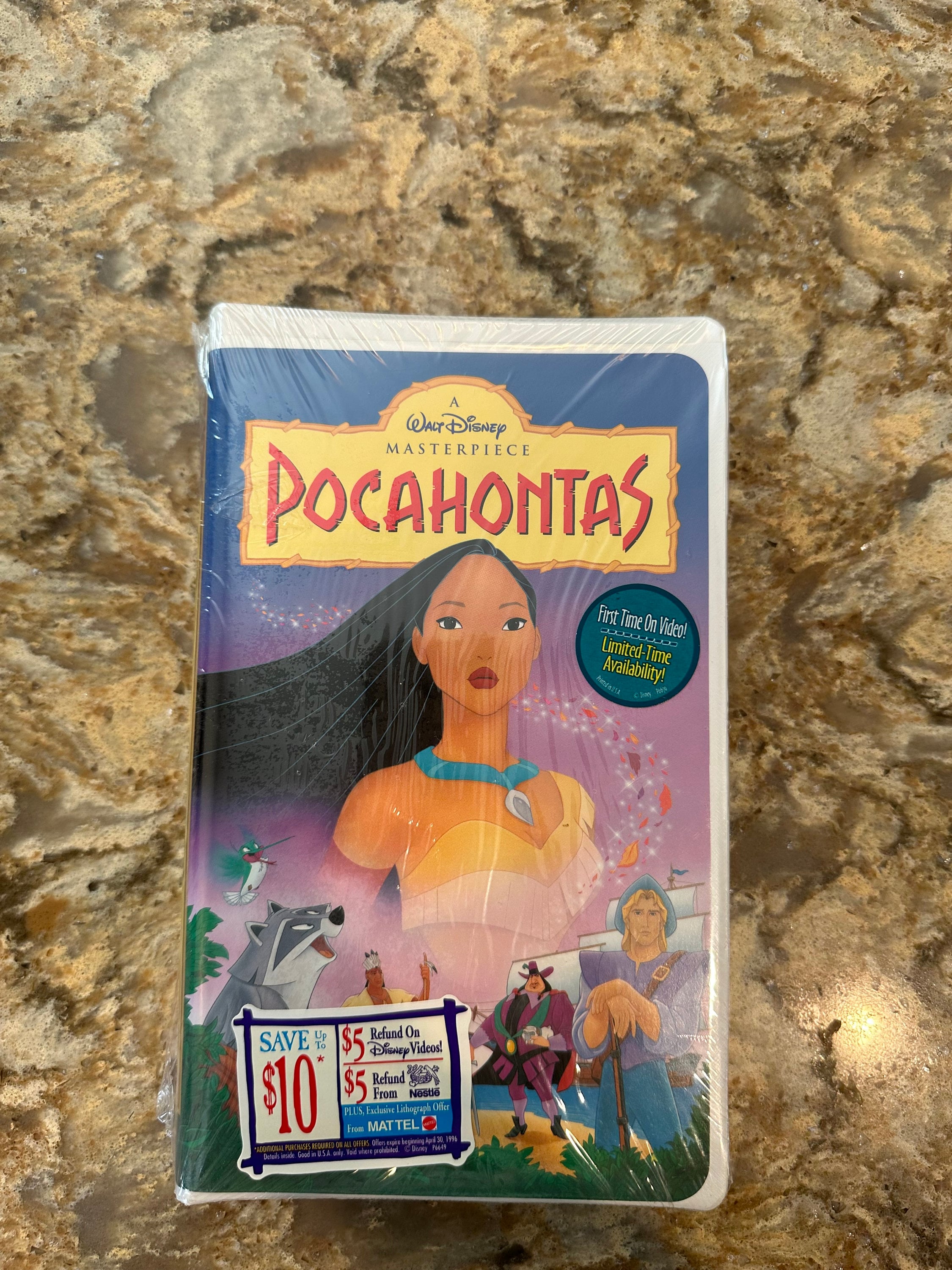 TDR Disney’s POCAHONTAS オルゴール 1pc. Vintage Disney's Pocahontas - UNOPENED - First Time on Video