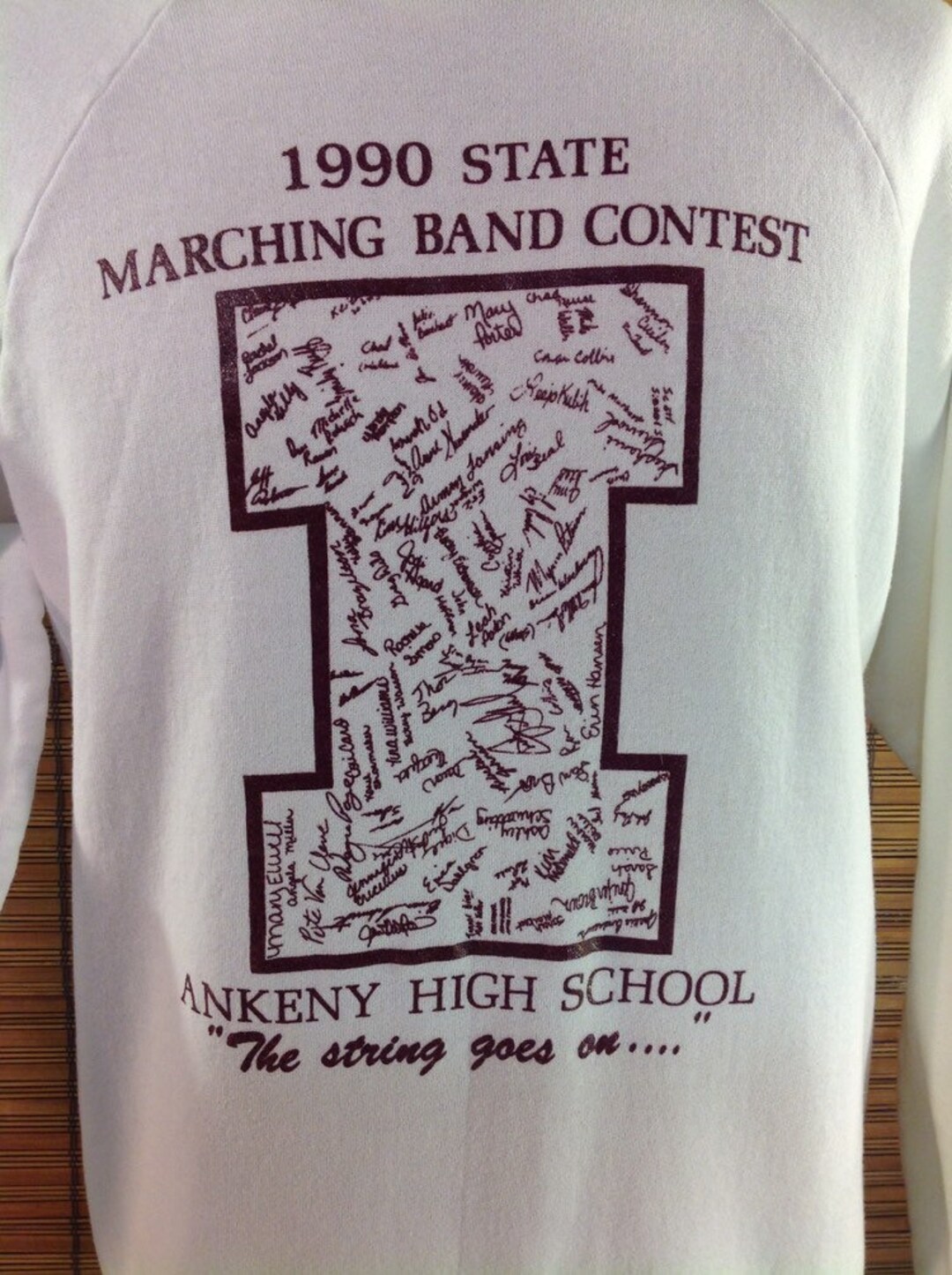 Vintage 1990 Large Ankeny High School 1990 Marching Band Contest the