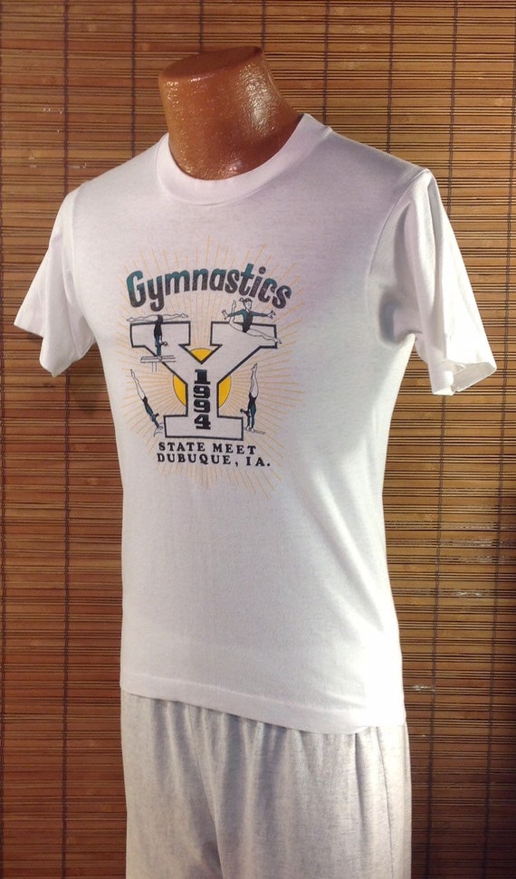 Vintage 1994 Small Adult Gymnastics YMCA State Meet, … Gem