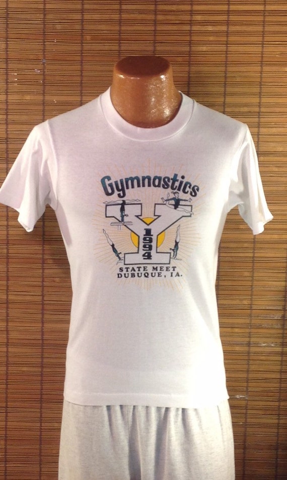 Vintage 1994 Small Adult Gymnastics YMCA State Meet, … Gem