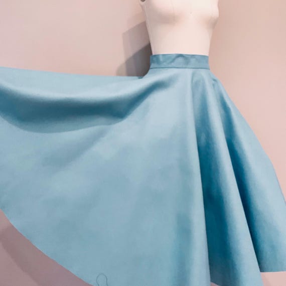 1950s circle skirt, wool felt poodle skirt, authentic… Gem