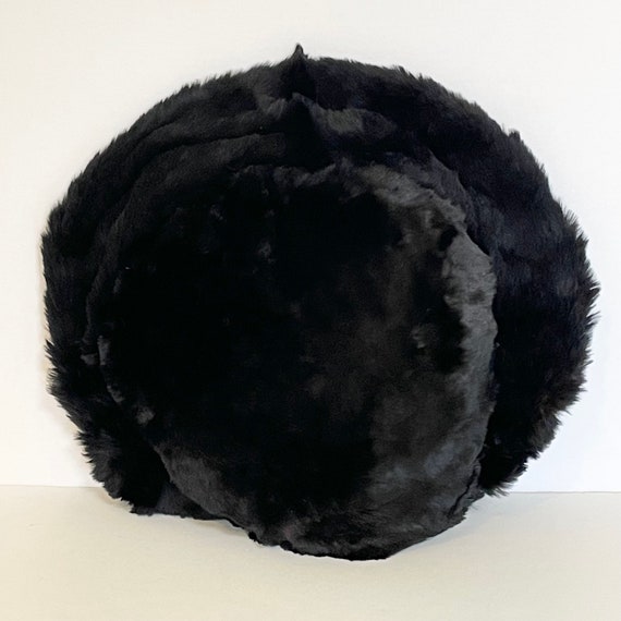 1940s mink hat, silky fur percher, platter bonnet… - image 9