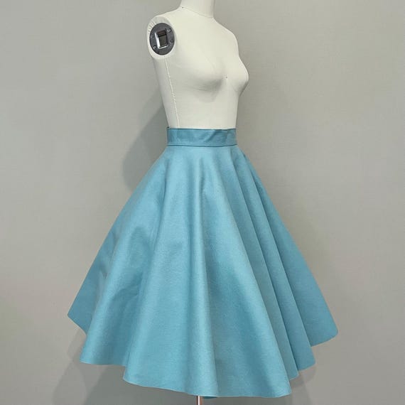 1950s circle skirt, wool felt poodle skirt, authentic… Gem