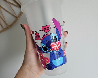 Gobelet starbucks réutilisable Stitch pour boissons froides