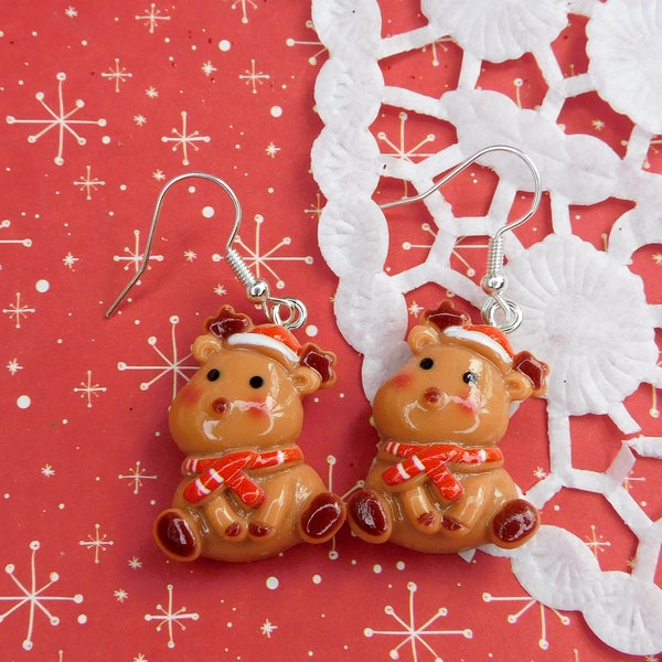 Boucles d'oreilles *edition de noel* rennes