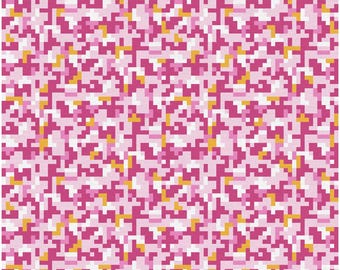 Came Pink/Gold -  KC Chiefs Fabric by Paintbrush Fabrics.  (Sold by 1/2 yd)