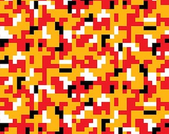 Chiefs Kansas City Camo - by Paintbrush Fabrics.  (Sold by 1/2 yd)