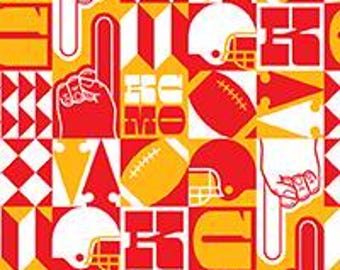 Chiefs Kansas City Icons - by Paintbrush Fabrics