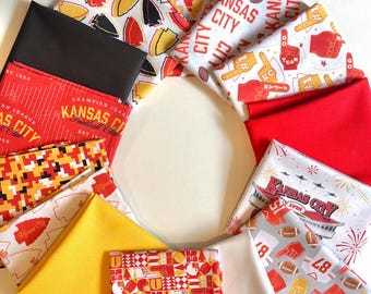 Kansas City Chiefs (14 pieces) Fat Quarter Bundle