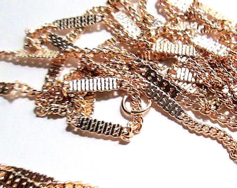 34" Rose Gold Tone Chain – 34 Inch Length Jewelry Chain