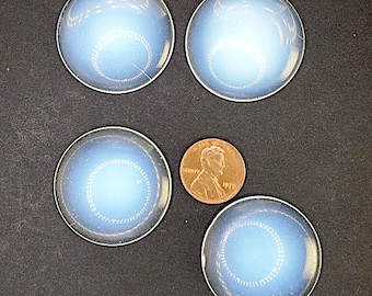 1 Large Vintage Opal Glass Domed Lens, Cabochon, Made in Japan, 36mm in Diameter