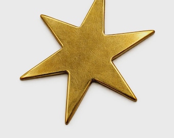 4 Brass Star Blanks
