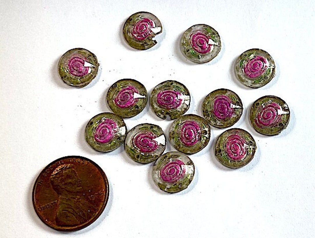 Roses Reverse Color 10 Vintage Reverse Painted Roses Petite Sew-on Shabby Chic - Etsy