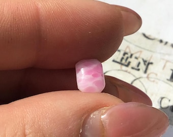 20 Pink and White Swirled Rhinestone Beads, 8mm, Jewelry Supplies