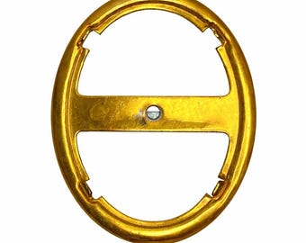 Vintage Brass Pin Setting for Large Cabochon (48x38mm)