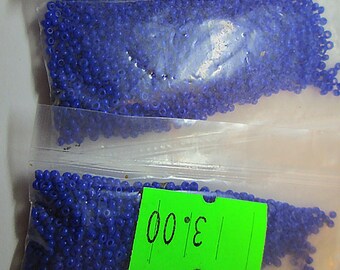 Bright Blue Micro Glass Seed Beads – Tiny Embroidery Beads