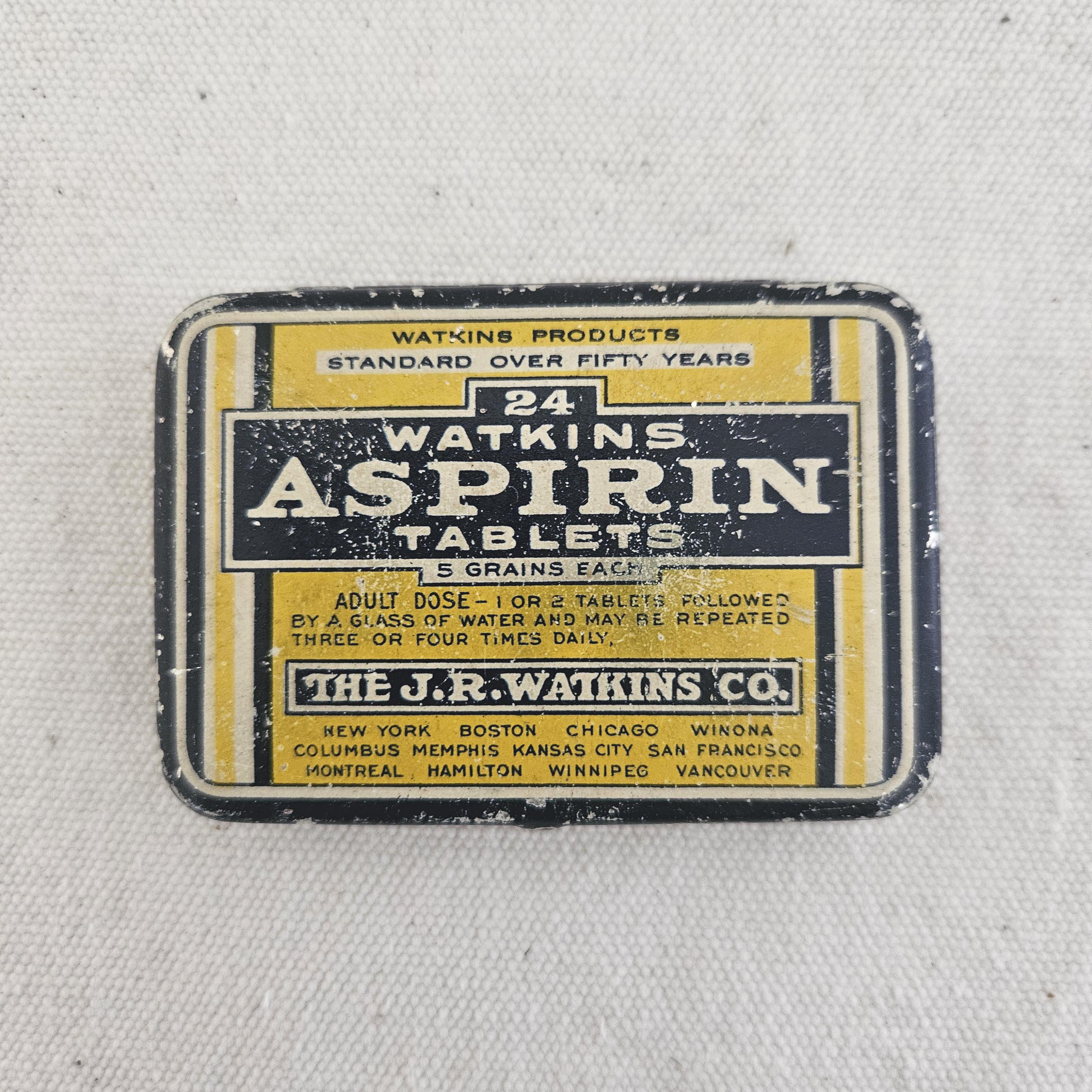 Bayer ASPIRIN ブリキ缶 Bayer ASPIRIN ブリキ缶