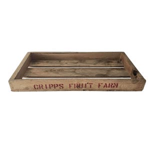 Vintage Fruit Farm Wooden Crate | Rustic Produce Box