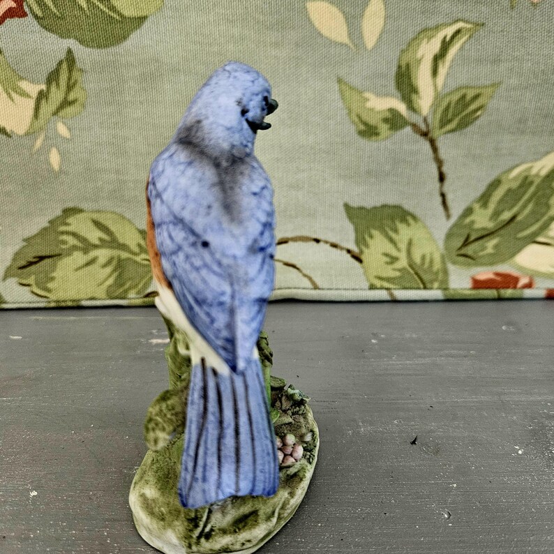 Vintage Bird Figurine - Bluebird Statue Collectible - Norleans ...